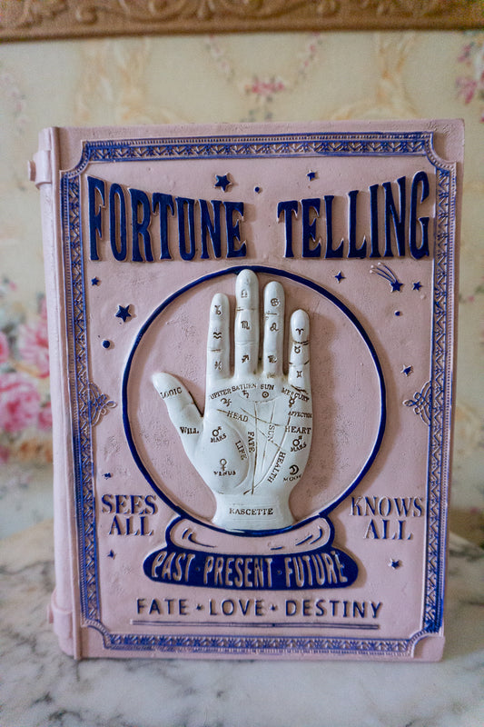 Pink Fortune Teller Book Halloween Decor Prop