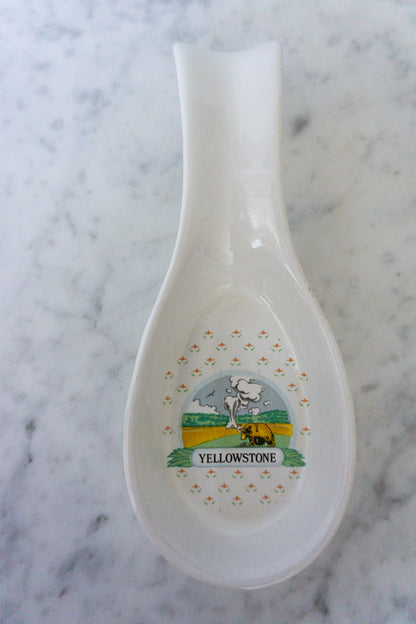 Yellowstone Spoon Rest Vintage Park Souvenir