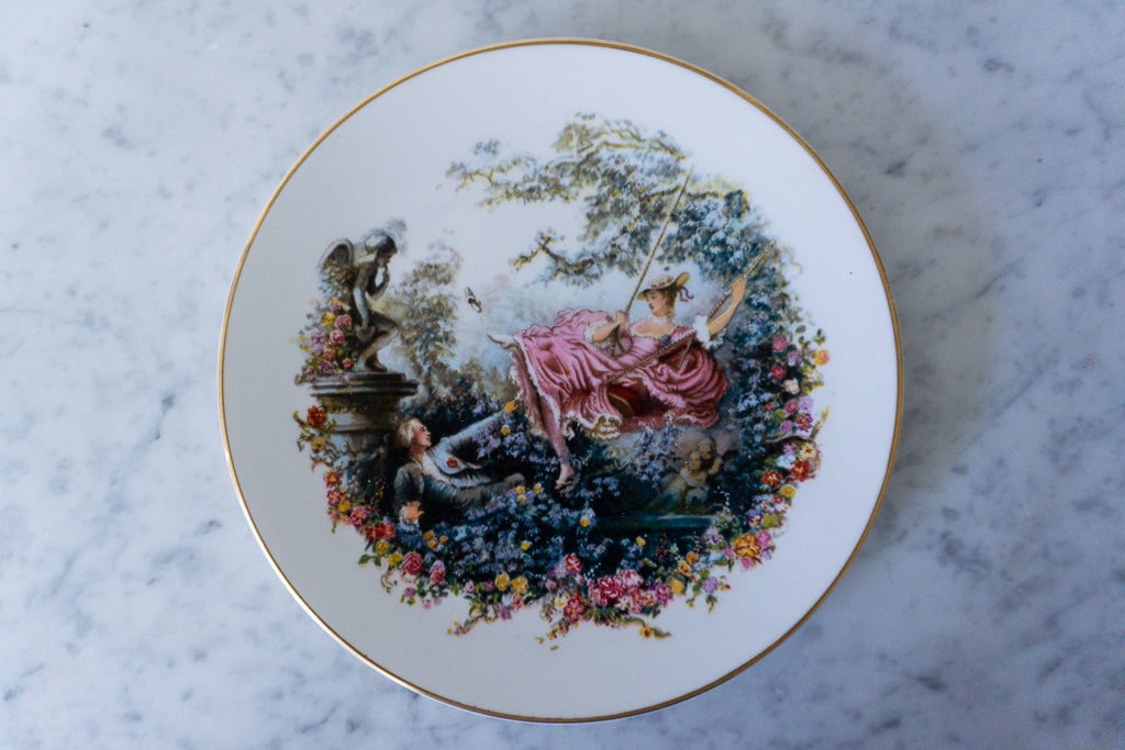 Royal Ashton Fine Bone China Plate, Depicting "The Swing"