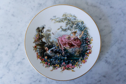 Royal Ashton Fine Bone China Plate, Depicting "The Swing"