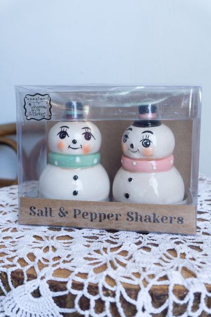 Johanna Parker Snowman Salt and Pepper Shakers