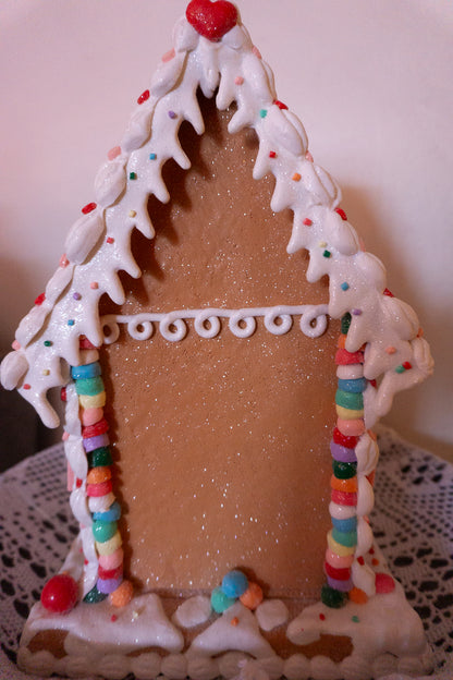 Tall Rainbow Gingerbread House