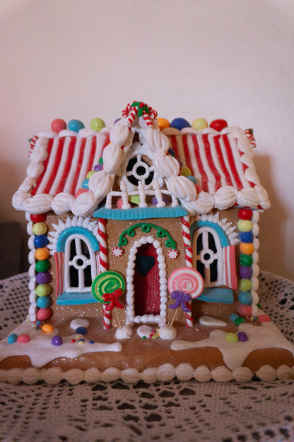 Rainbow Gingerbread House, by RAZ