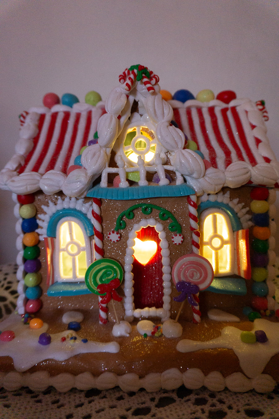 Rainbow Gingerbread House, by RAZ