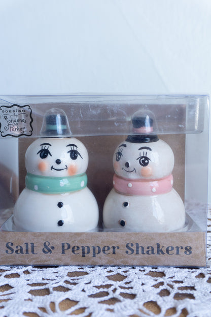Johanna Parker Snowman Salt and Pepper Shakers