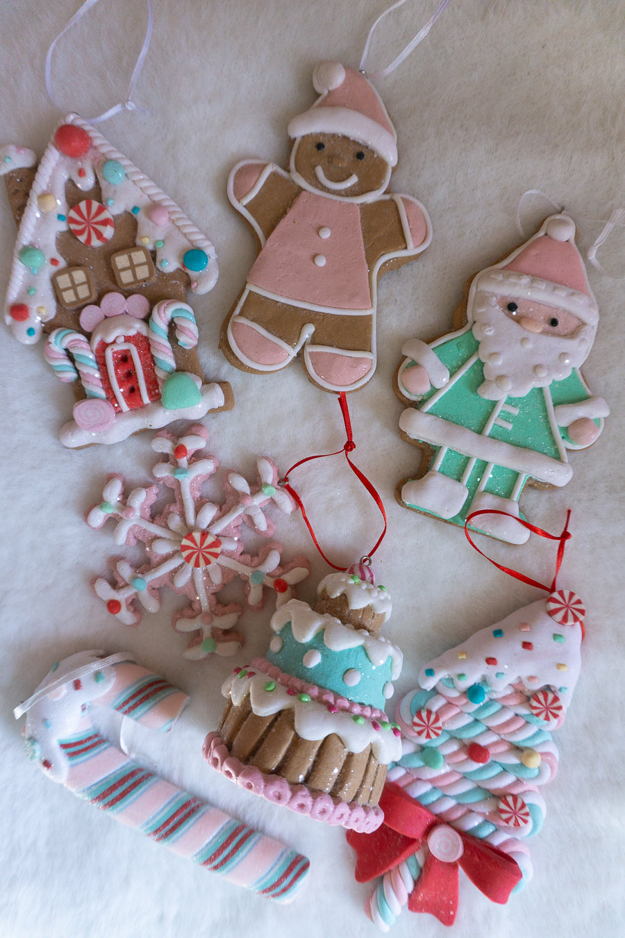 Pastel Bakery Claydough Ornament Set