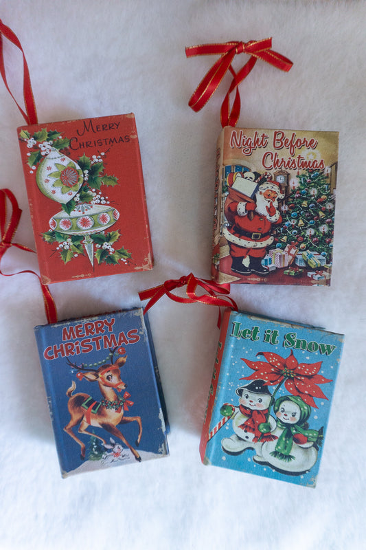 Vintage Christmas Book Ornament Set, by Mr. Christmas