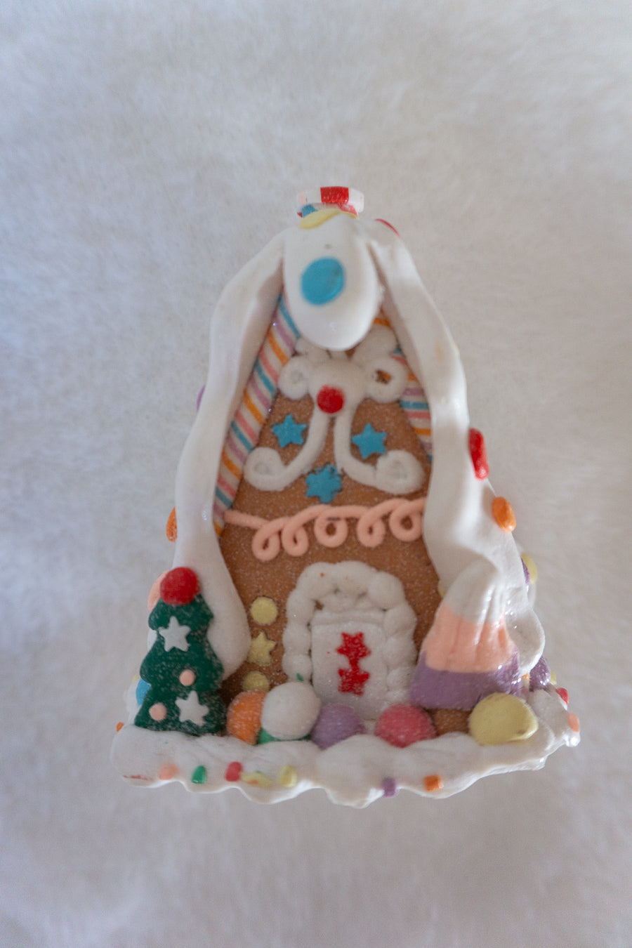 Pastel Bakery Gingerbread House Ornament