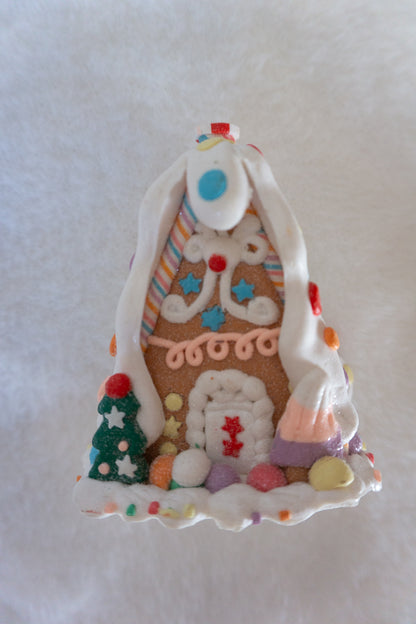 Pastel Bakery Gingerbread House Ornament