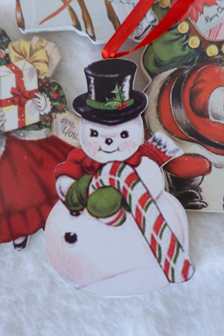 Bethany Lowe Wood Vintage Christmas Ornaments