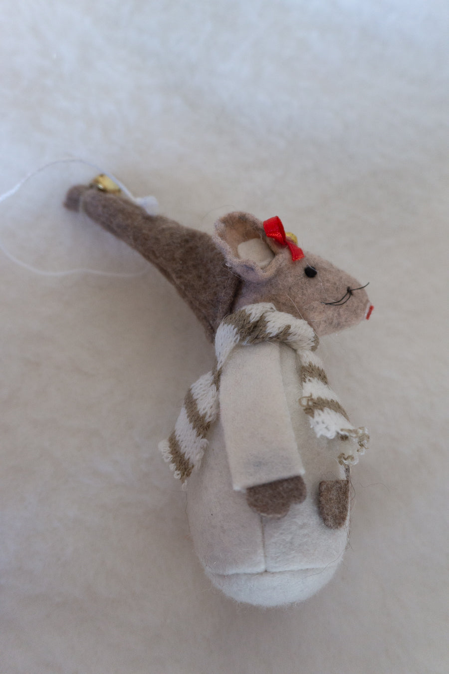 Felt Christmas Mouse Ornament