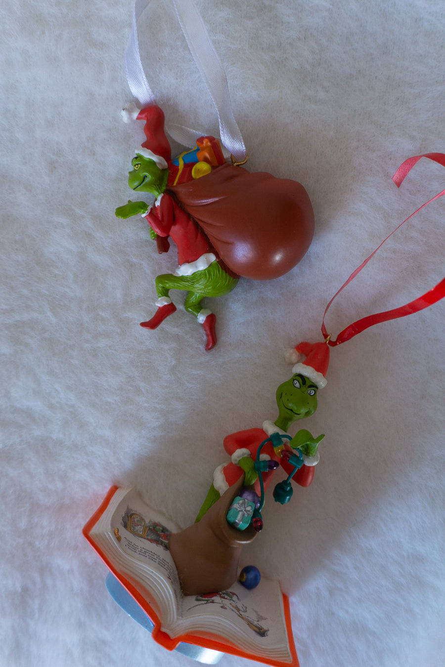 Vintage Grinch Ornament Set (1990s)