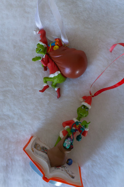 Vintage Grinch Ornament Set (1990s)