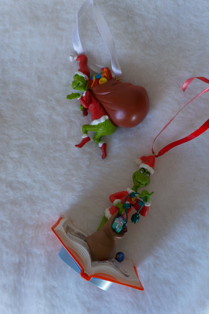 Vintage Grinch Ornament Set (1990s)