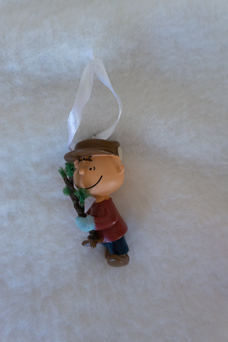 Vintage Charlie Brown & Kitty Ornament Set