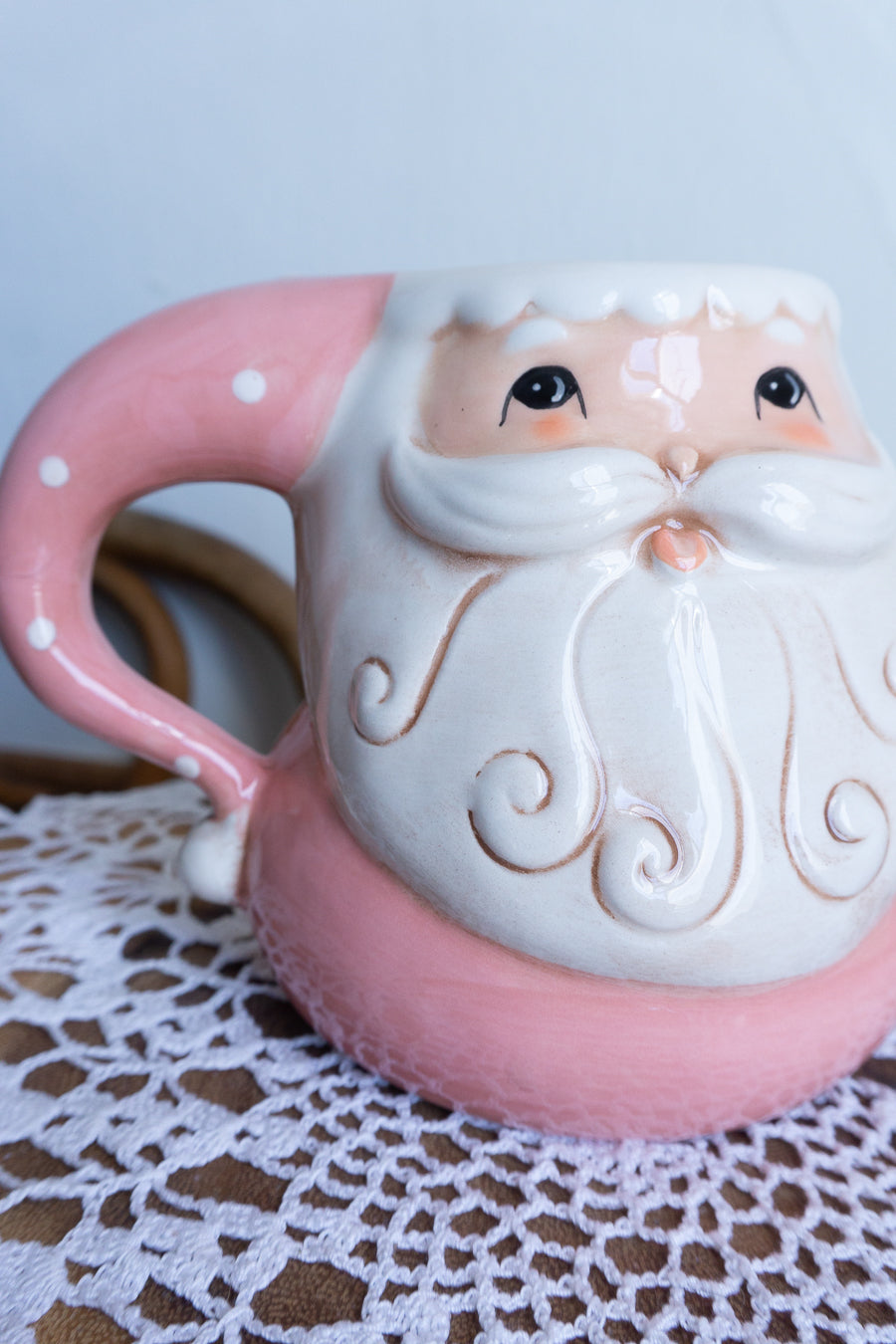 Johanna Parker Pink Santa Mug