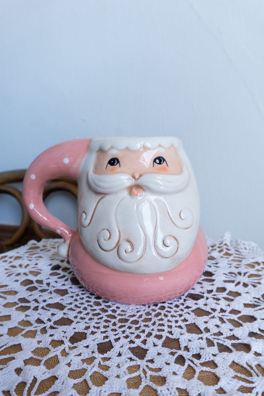 Johanna Parker Pink Santa Mug
