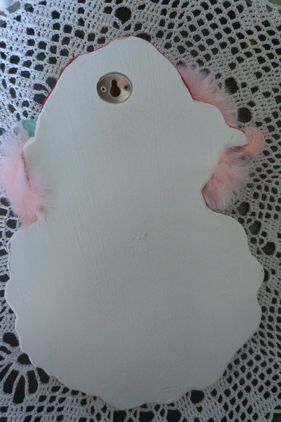 Pink Santa Wall Decor