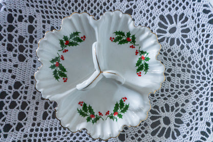 Vintage Christmas Serving Dish