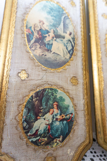 Florentine Gilded Wall Plaques, Made in Italy