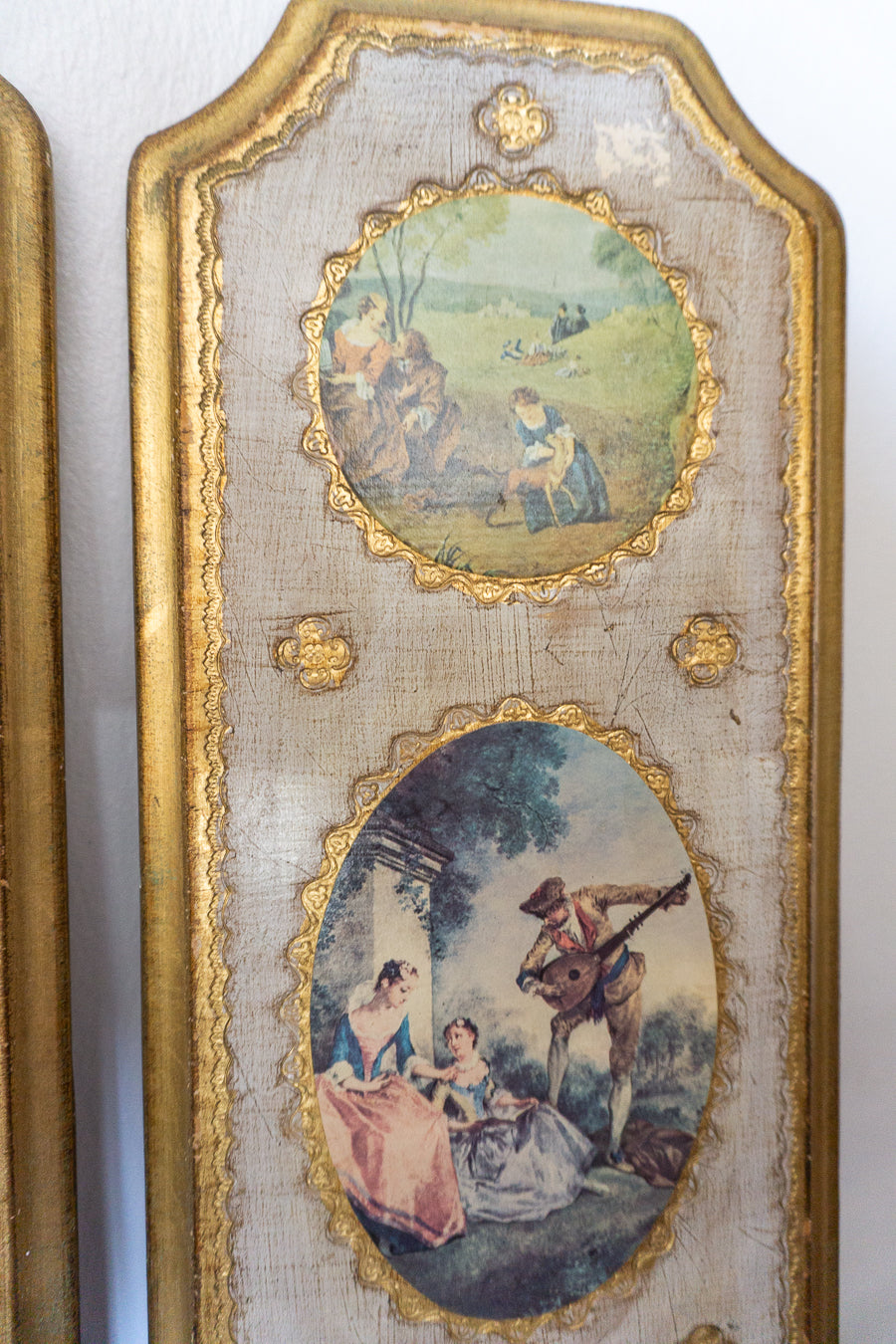Florentine Gilded Wall Plaques, Made in Italy