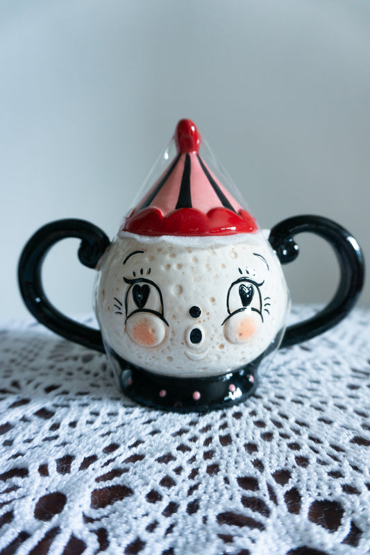 Johanna Parker Valentine's Day Luna Sugar Jar & Lid