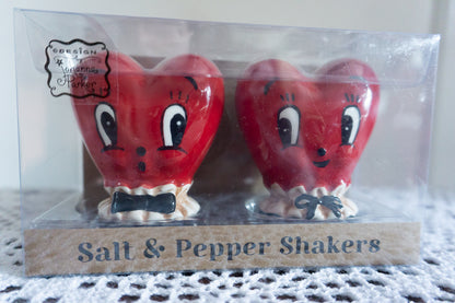 Johanna Parker Valentine's Day Heart Salt & Pepper Shakers
