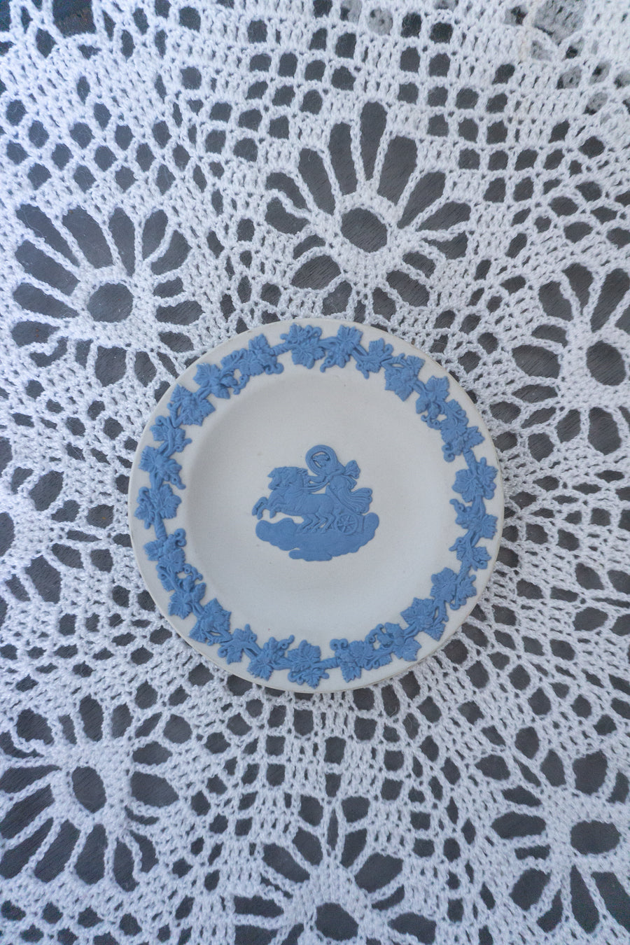 Wedgwood Blue and White Trinket Dish