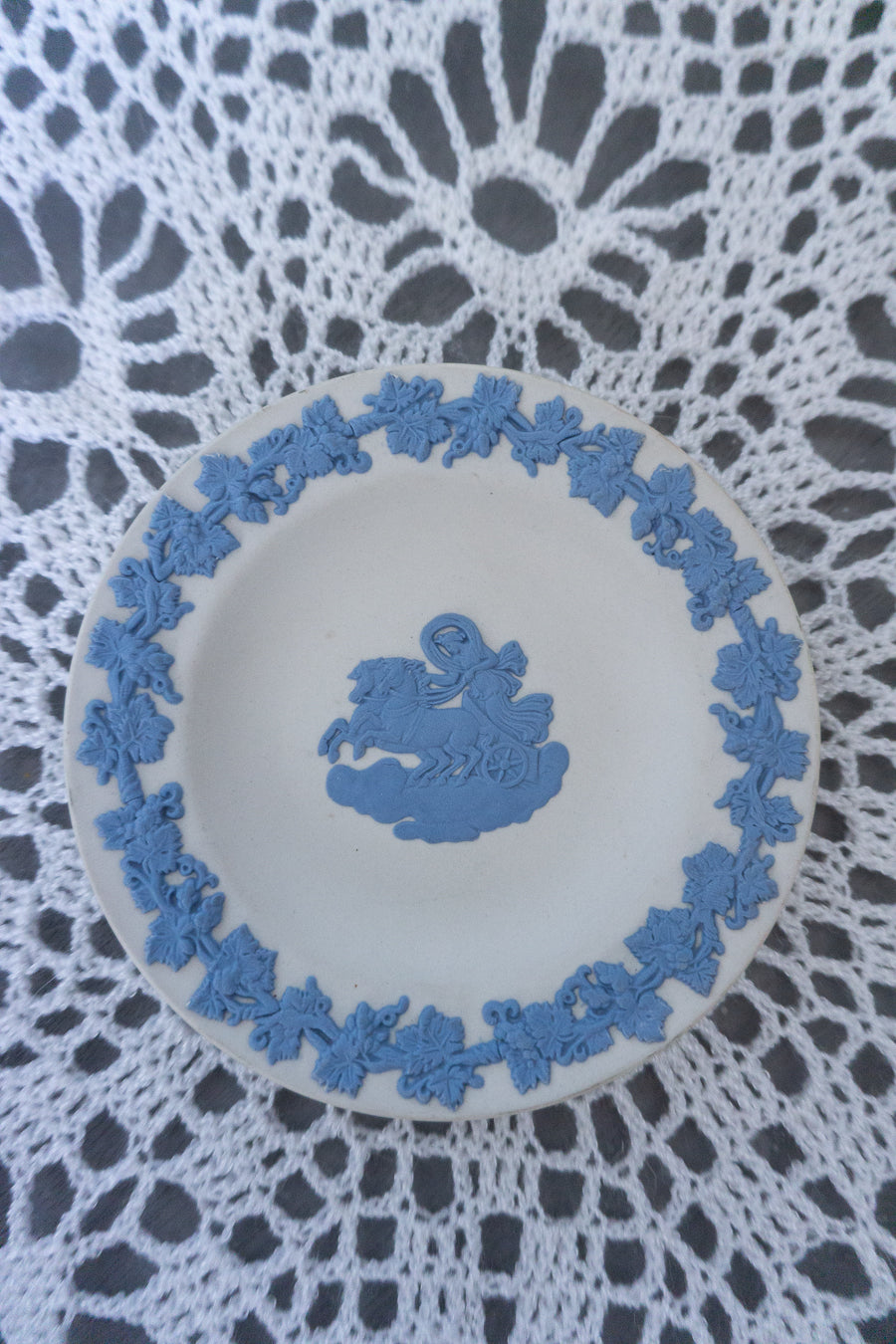 Wedgwood Blue and White Trinket Dish