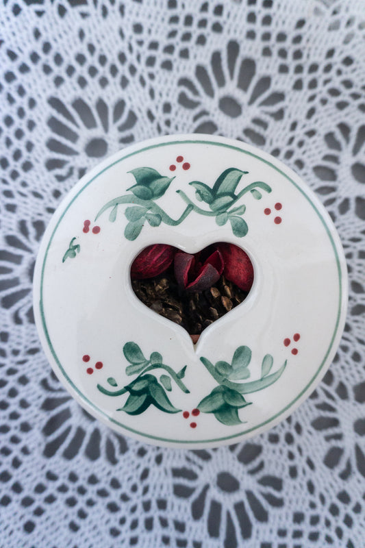 Vintage Christmas Potpourri Dish