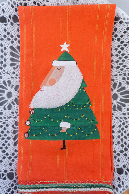 Anthropologie Santa Tea Towel
