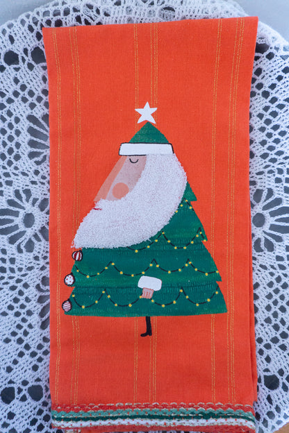 Anthropologie Santa Tea Towel