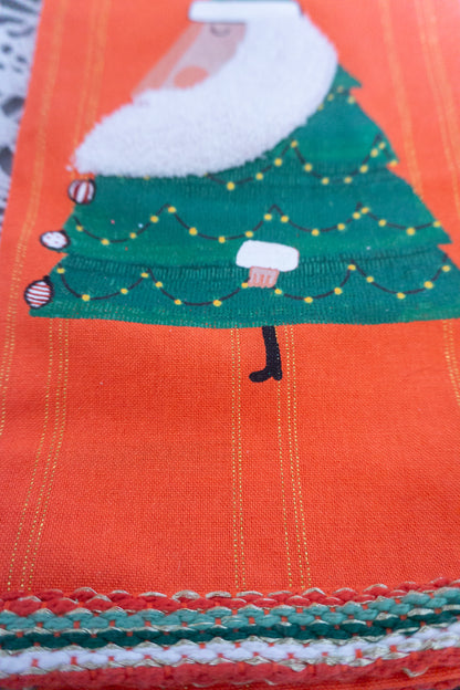 Anthropologie Santa Tea Towel