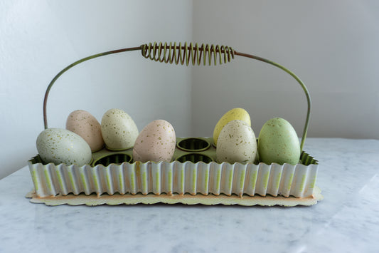 Metal Rustic Farmhouse Egg Crate