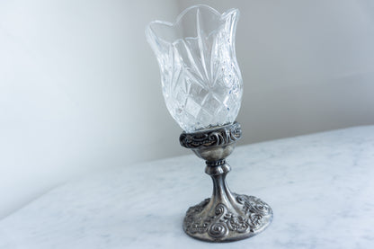 Vintage Godinger Silver Candle Holder