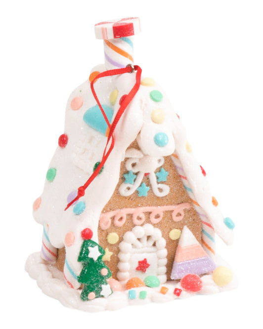 Pastel Bakery Gingerbread House Ornament