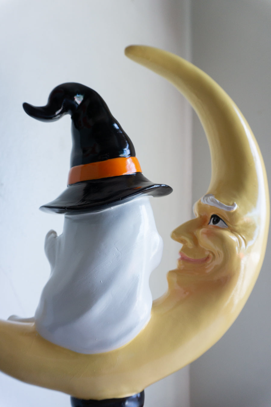 Ghost Sitting on Moon Pedestal