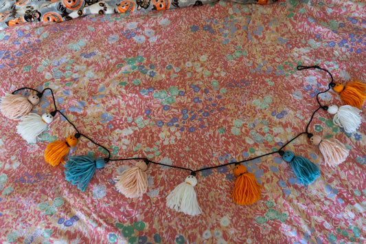 Pastel Ghost Tassel Garland