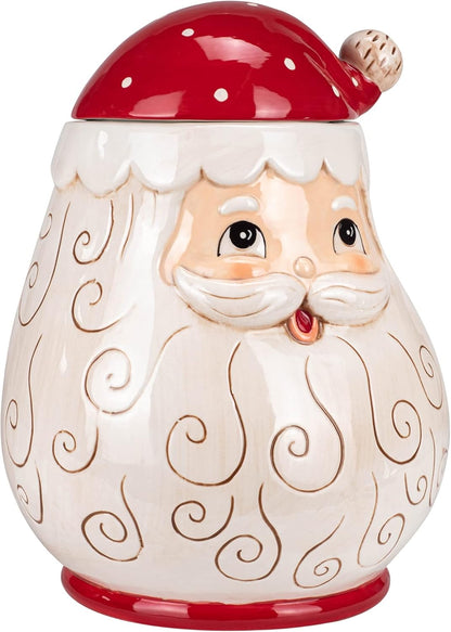 Transpac Johanna Parker Jolly Santa Cookie Jar