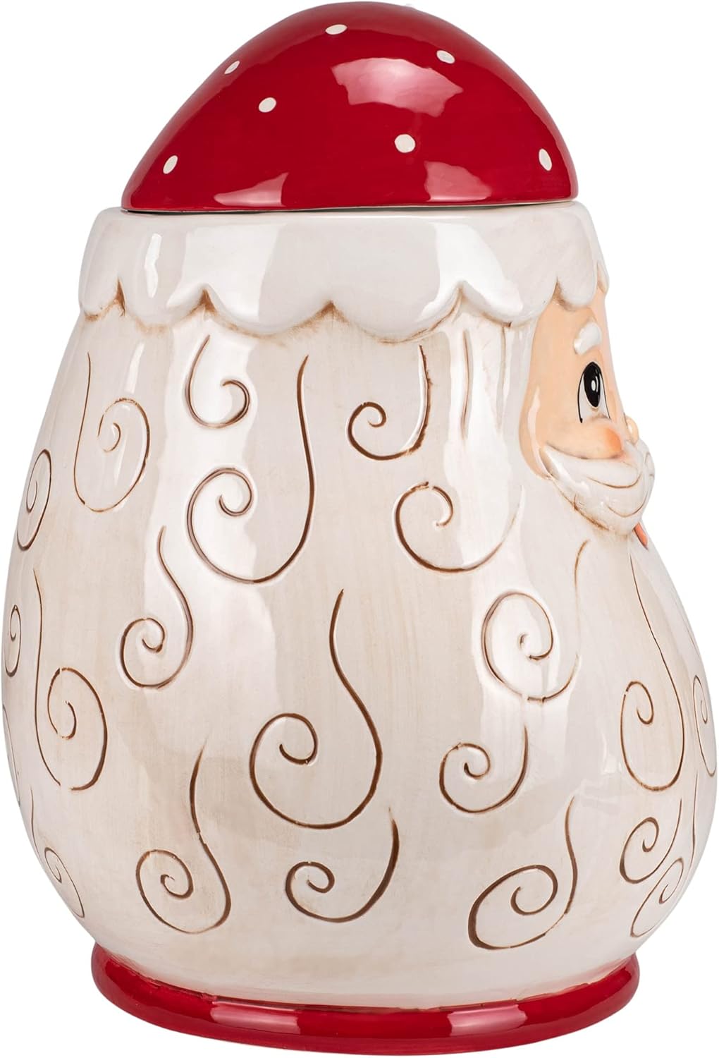 Transpac Johanna Parker Jolly Santa Cookie Jar