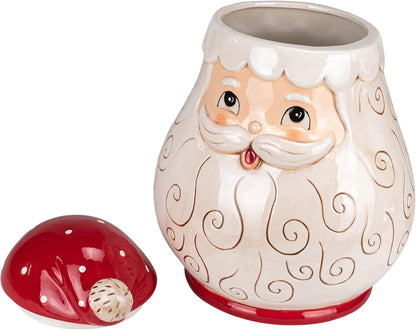 Transpac Johanna Parker Jolly Santa Cookie Jar