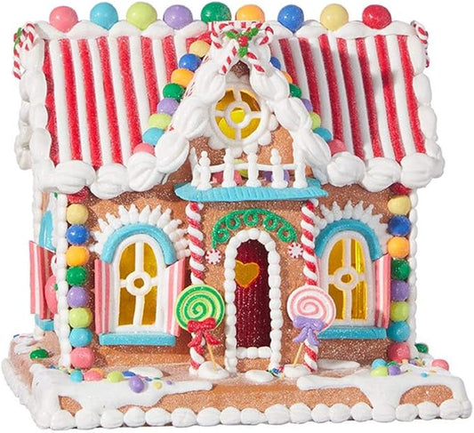 Rainbow Gingerbread House, by RAZ