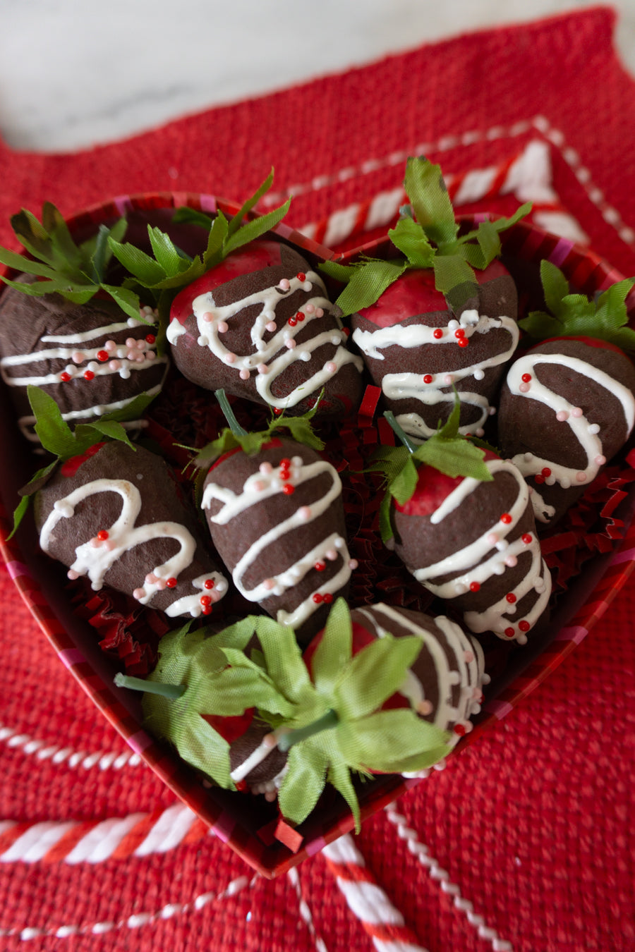 Valentines Day Chocolate Covered Strawberry Box Decor