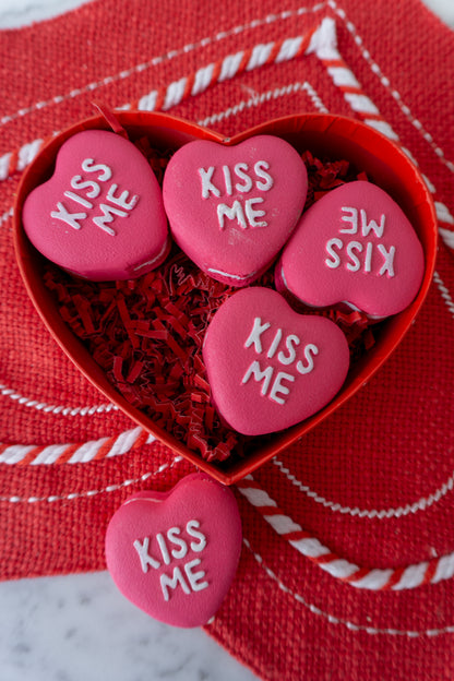 Valentines Day Heart Macaron Box Decor