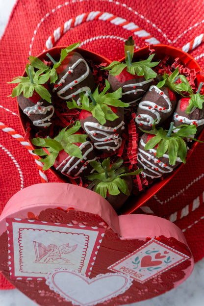 Valentines Day Chocolate Covered Strawberry Box Decor
