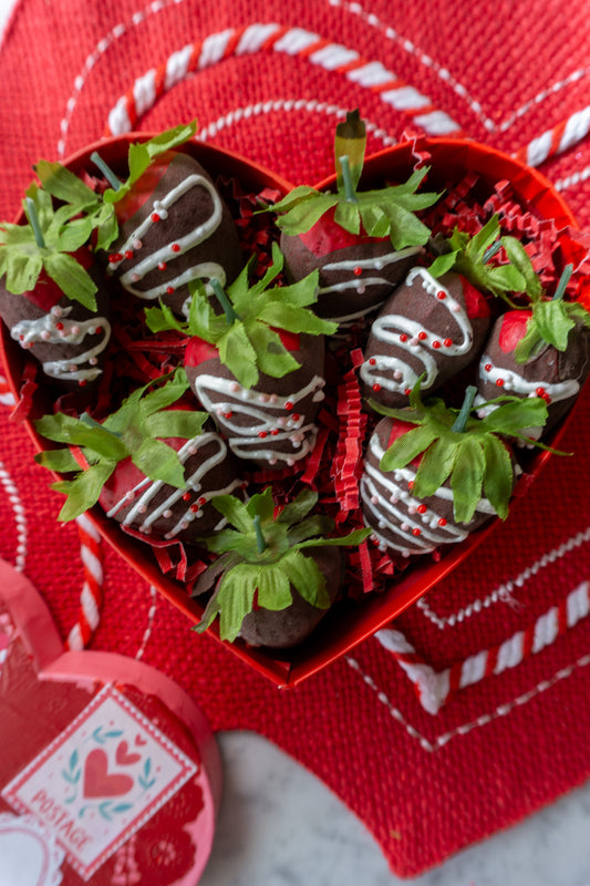 Valentines Day Chocolate Covered Strawberry Box Decor