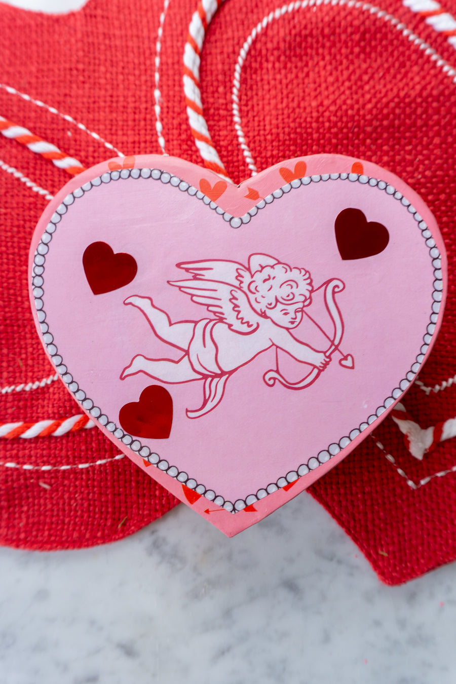 Valentines Day Heart Macaron Box Decor