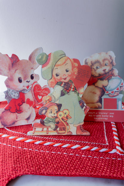 Vintage Valentine Dummy Boards, Set of 3