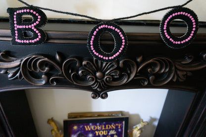 Boo Ghost Felt Garland