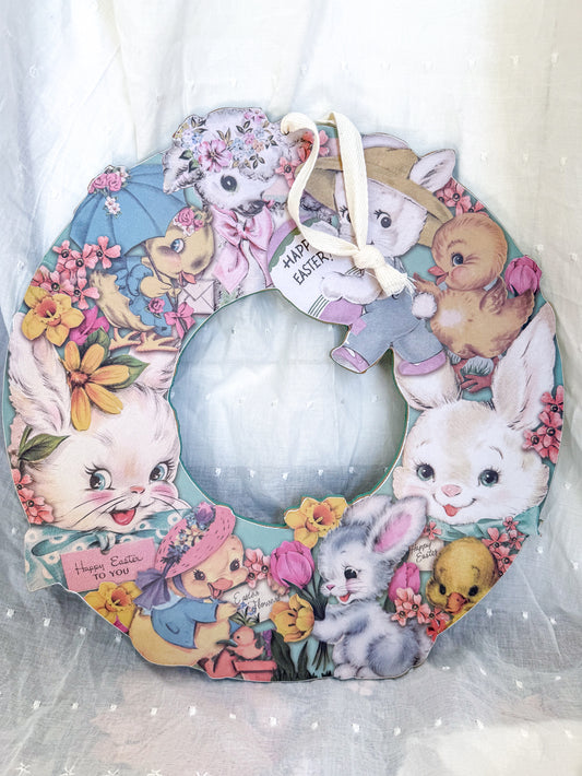 Vintage Style Easter Wreath, Primitives by Kathy